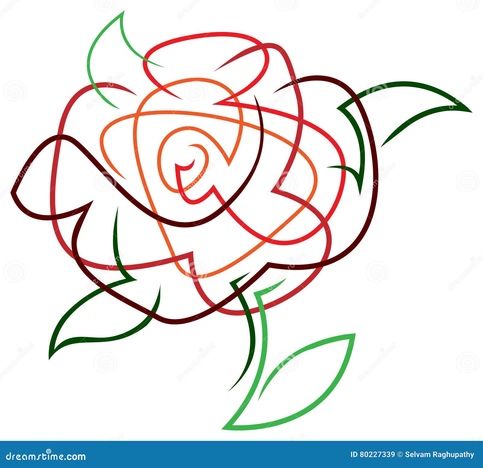 Rose Abstract vector illustratie. Illustration of collectief 80227339