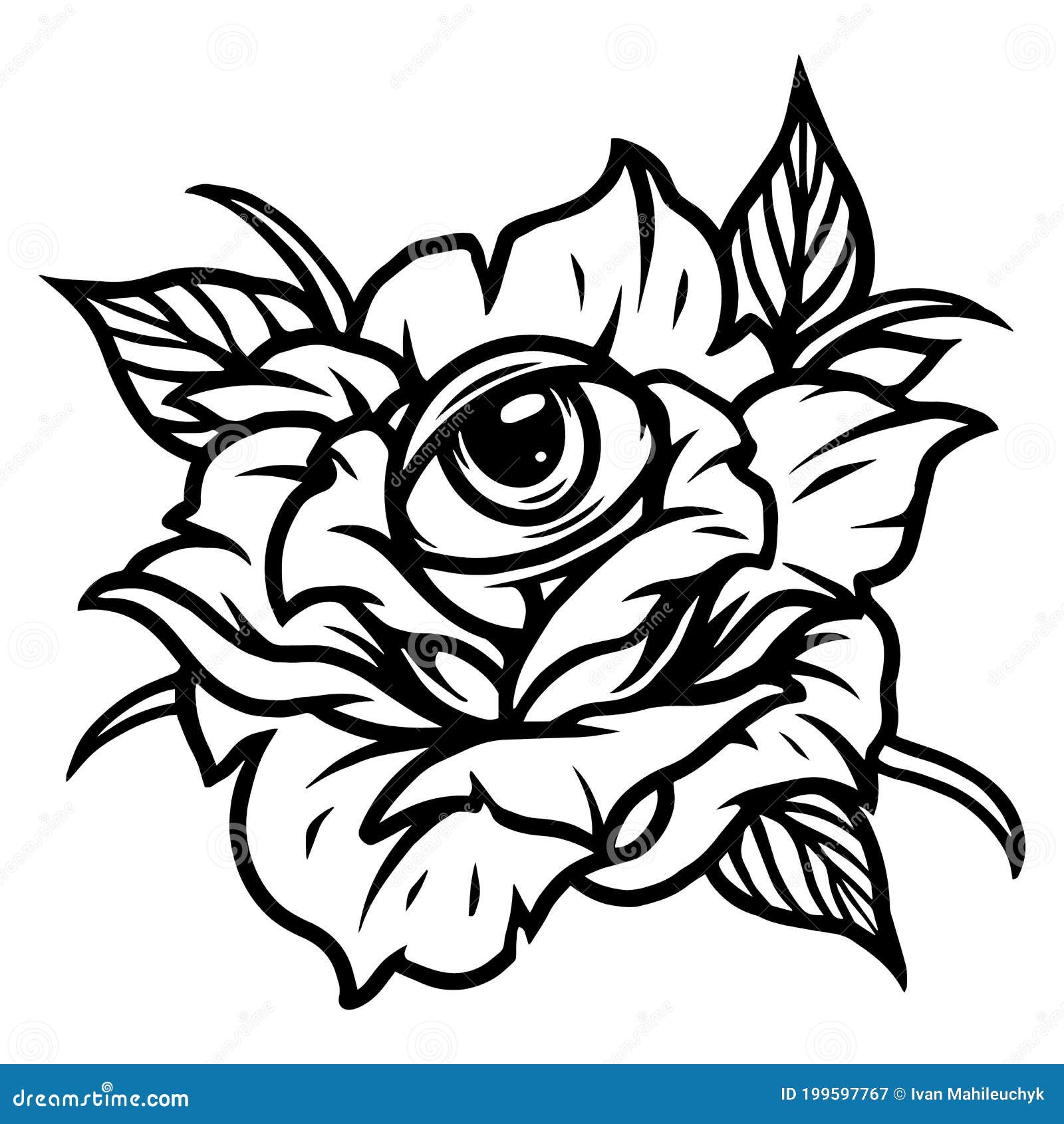 Rose Eye Tattoo Sacred Geometry Frame Stock Vector Royalty Free  1396218563  Shutterstock