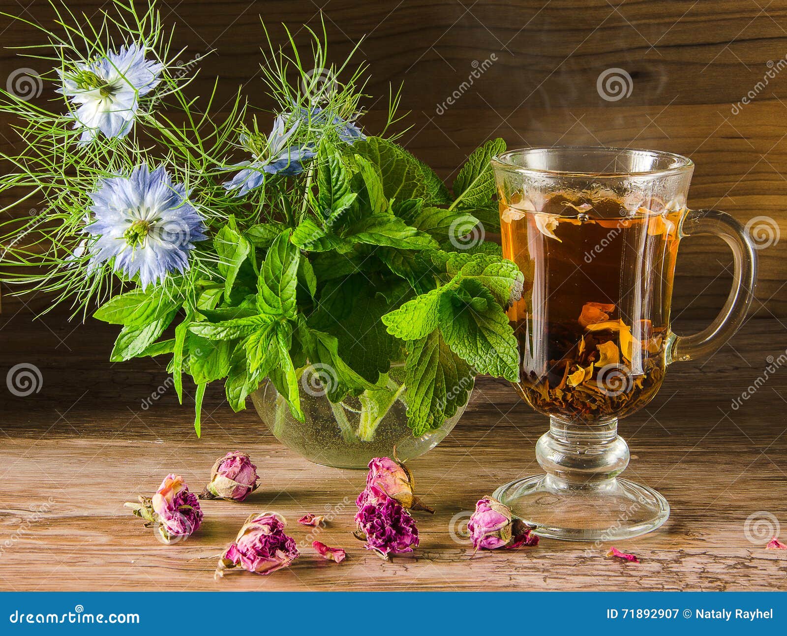 Rose bud tea stock image. Image of healthy, rose, herb 71892907