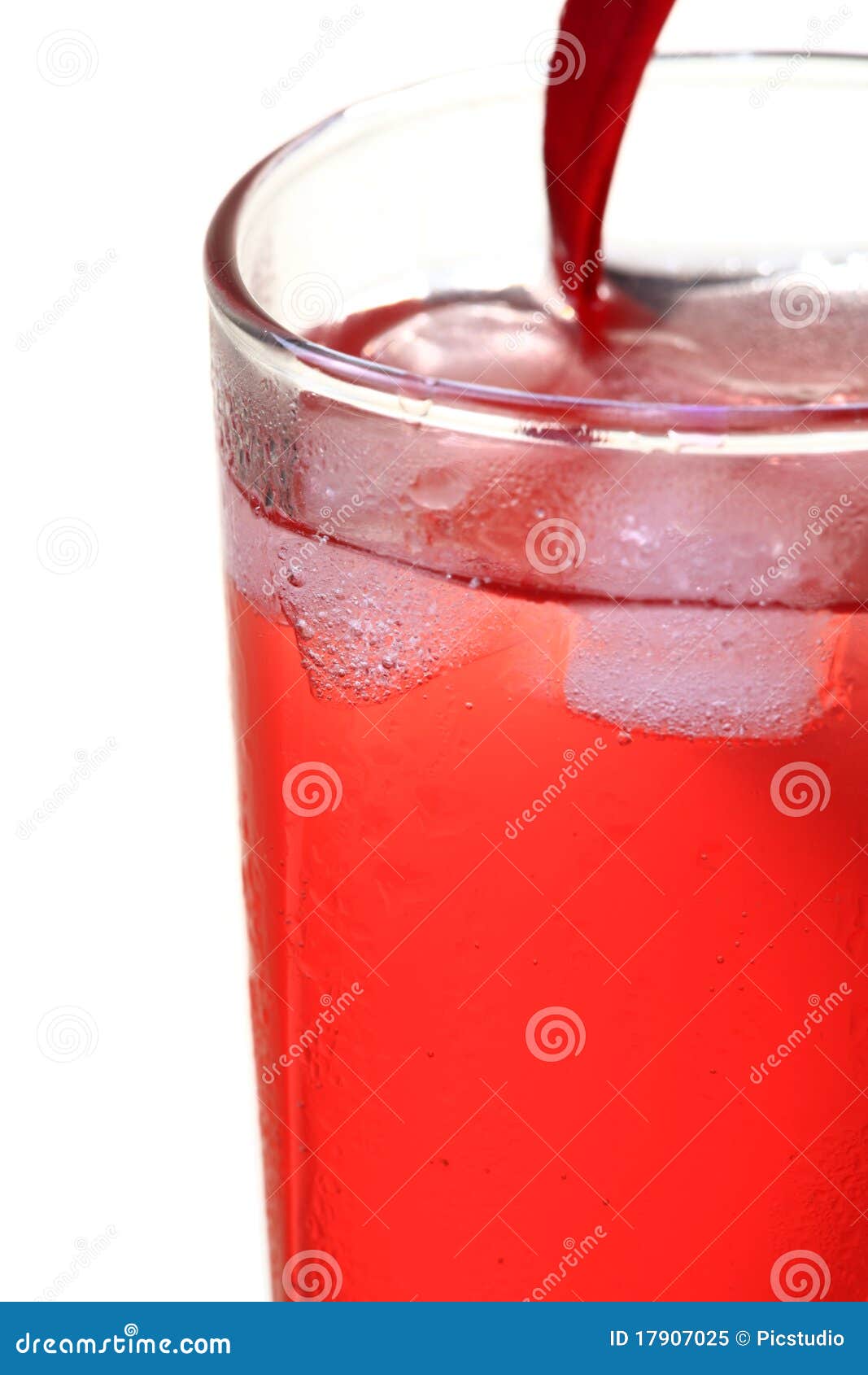 Rose drink and ice stock image. Image of still, cool 17907025