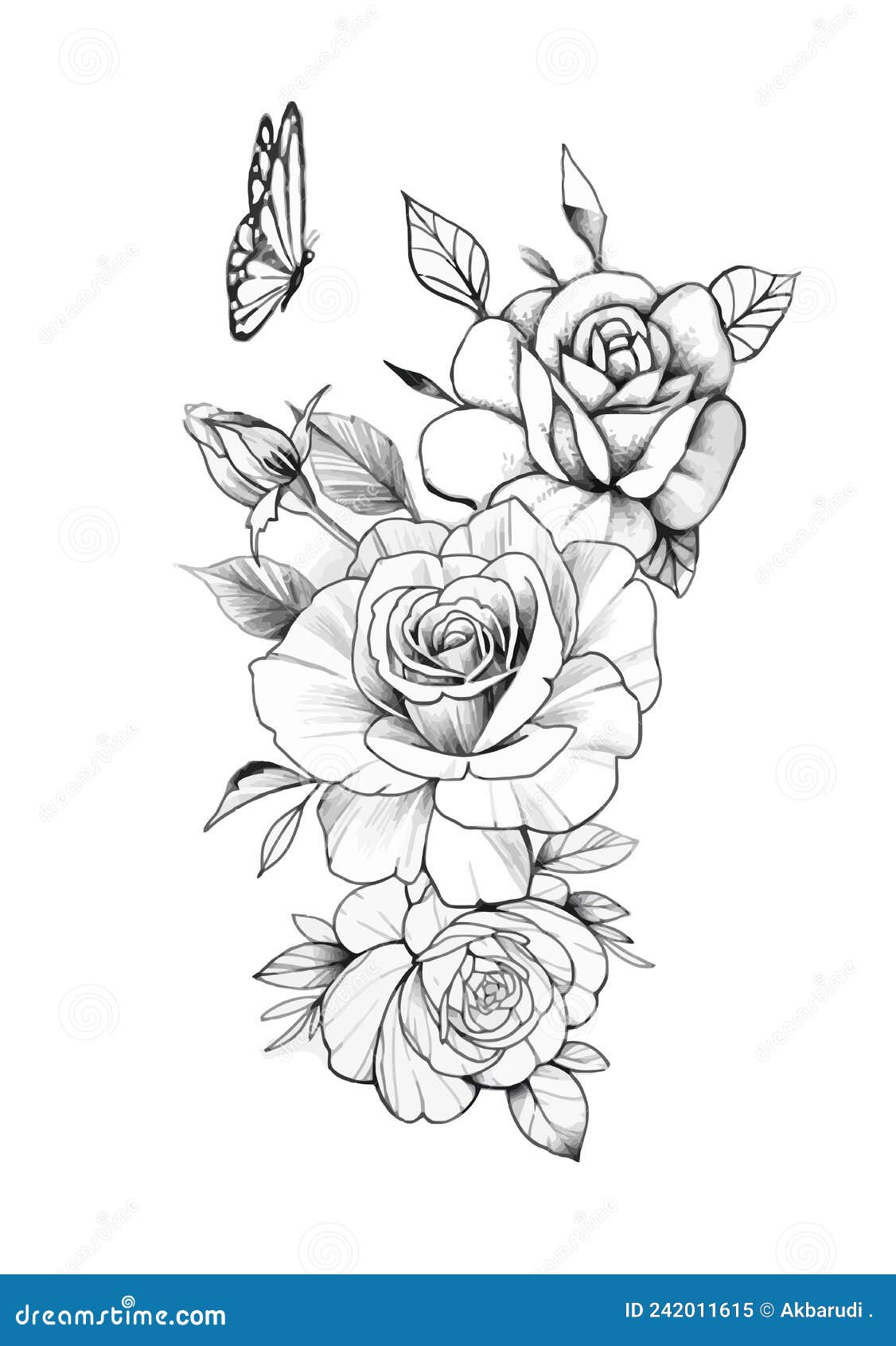 Rose-flower-drawing by royalbullet1000 on DeviantArt