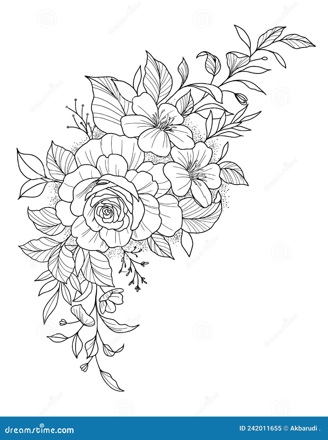 Premium Vector | Flower design drawing-saigonsouth.com.vn