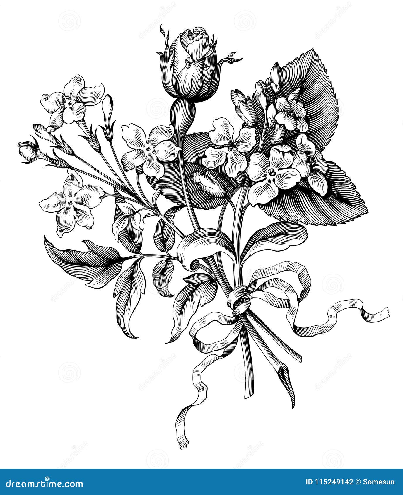 Alice in the Rose Garden  Sketch  SOLD
