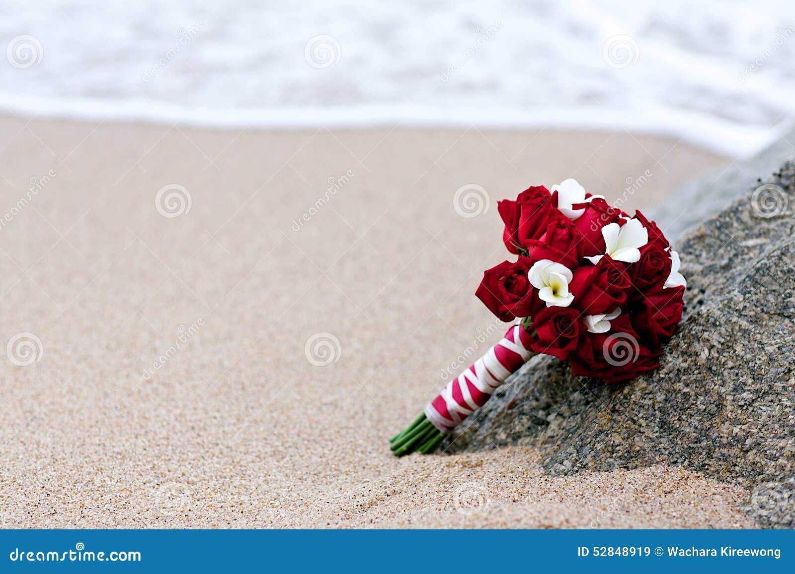 Rose Flower Wedding Bouquet on Beach Stock Image Image of bouquet