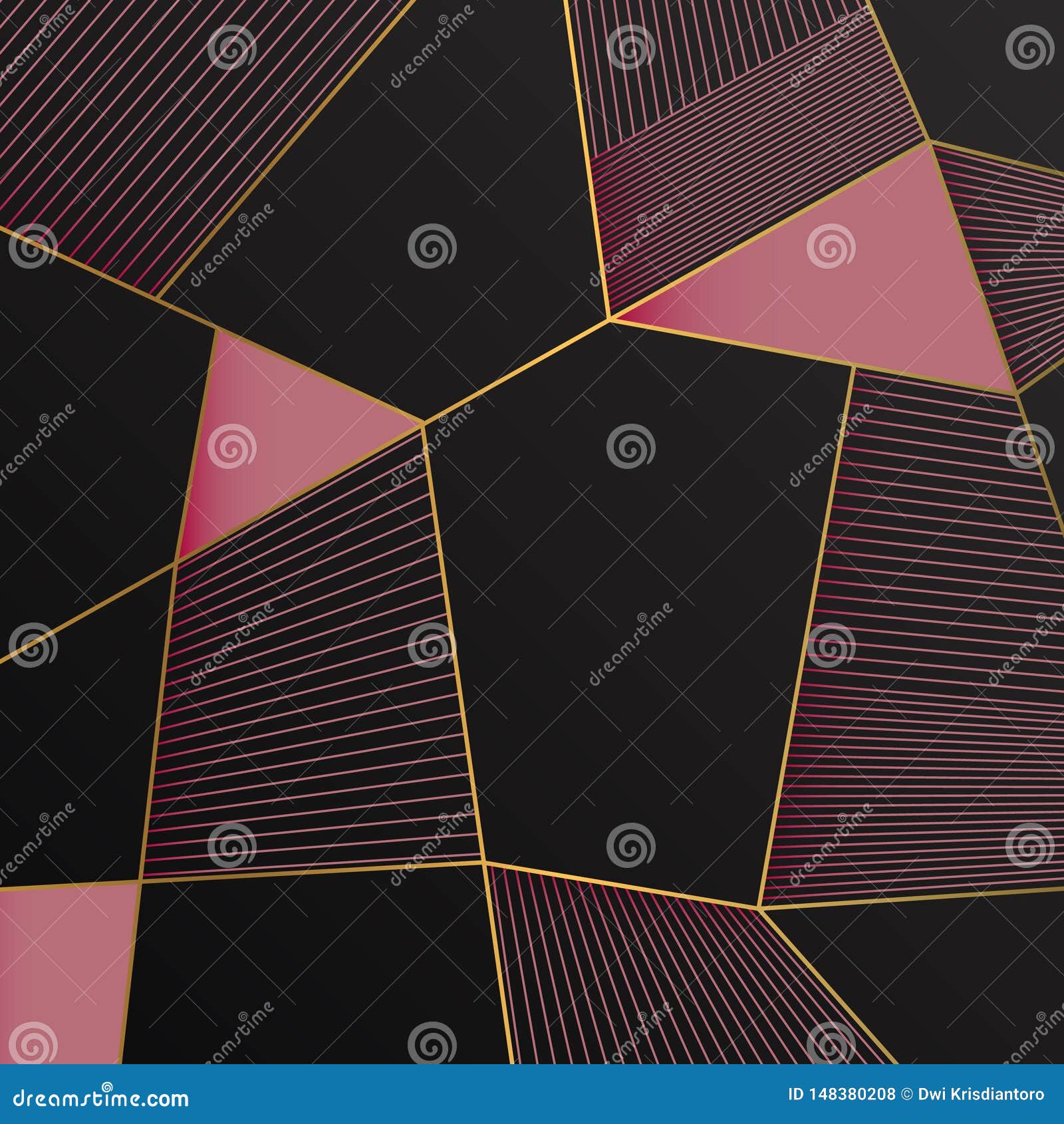 Rose Gold Mosaic Geometric Abstract Background. Modern Mosaic Wallpaper in Rose  Gold and Black Stock Vector - Illustration of light, abstract: 148380208