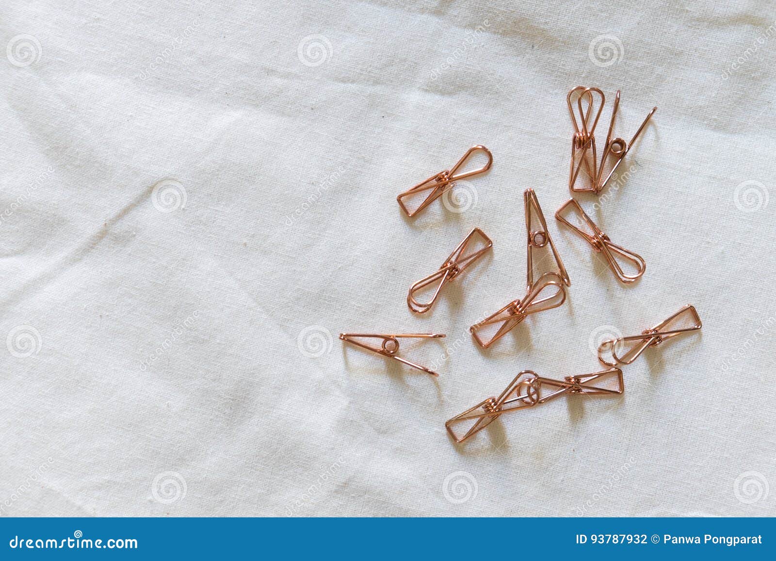 Rose gold paper clips stock photo. Image of weir, black 93787932