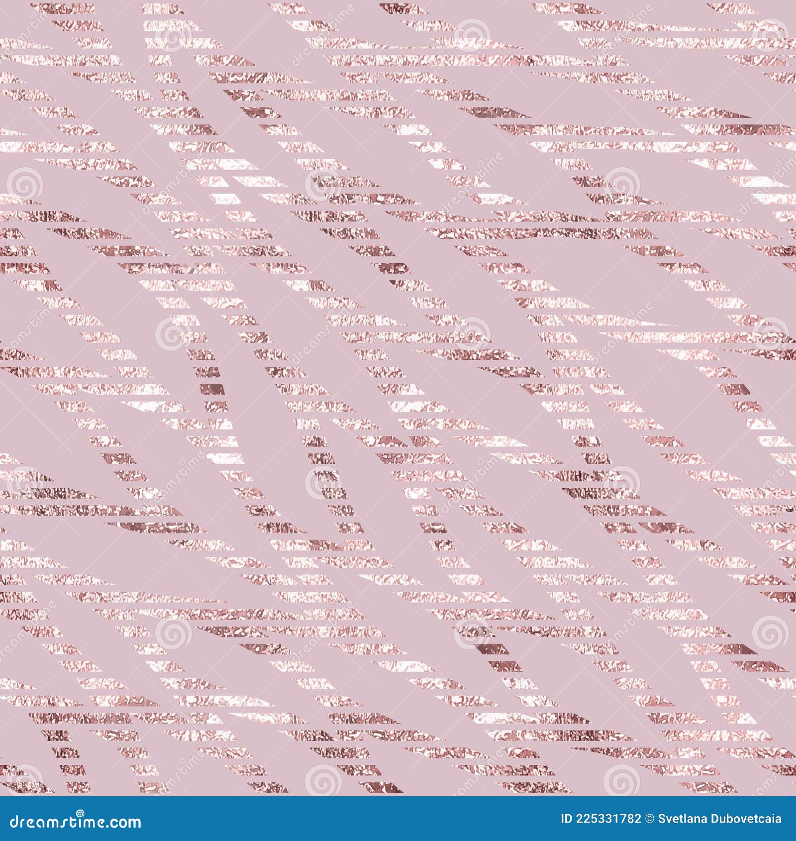 Rose Gold Seamless Pattern. Glitter Background for Print. Pink Texture