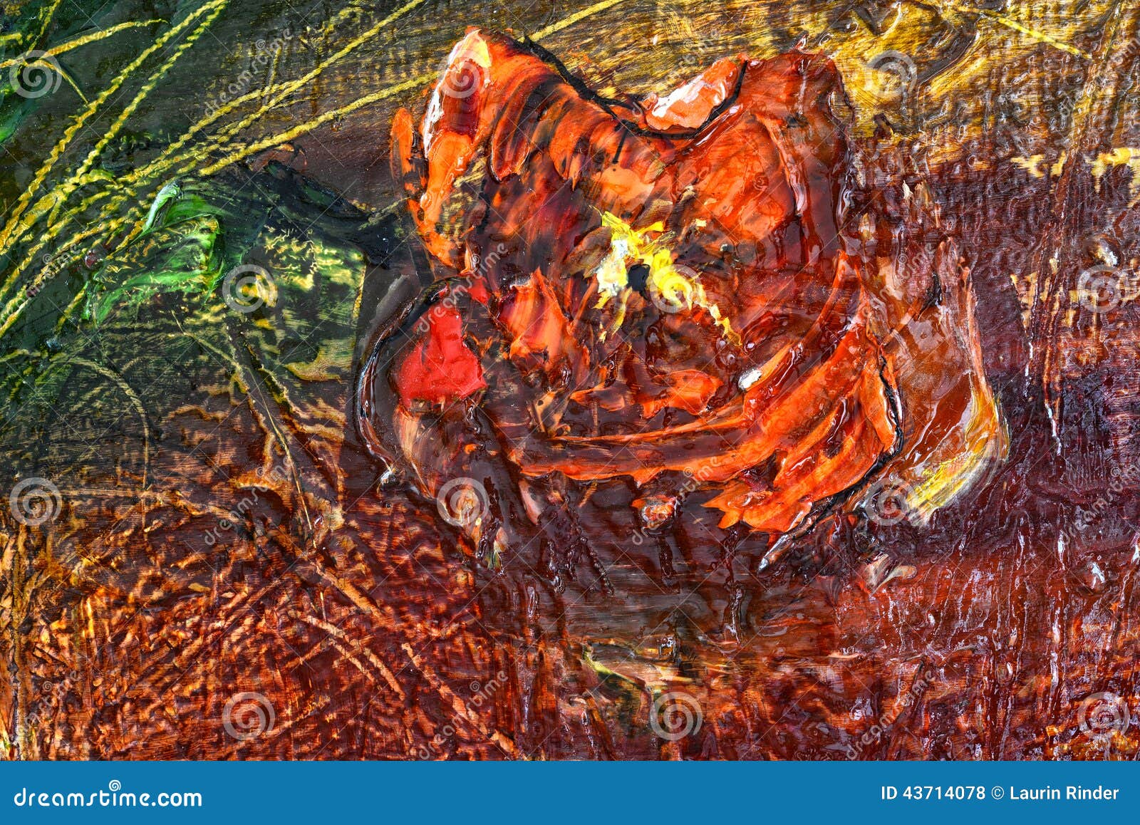 Rose on the ground stock illustration. Illustration of green 43714078