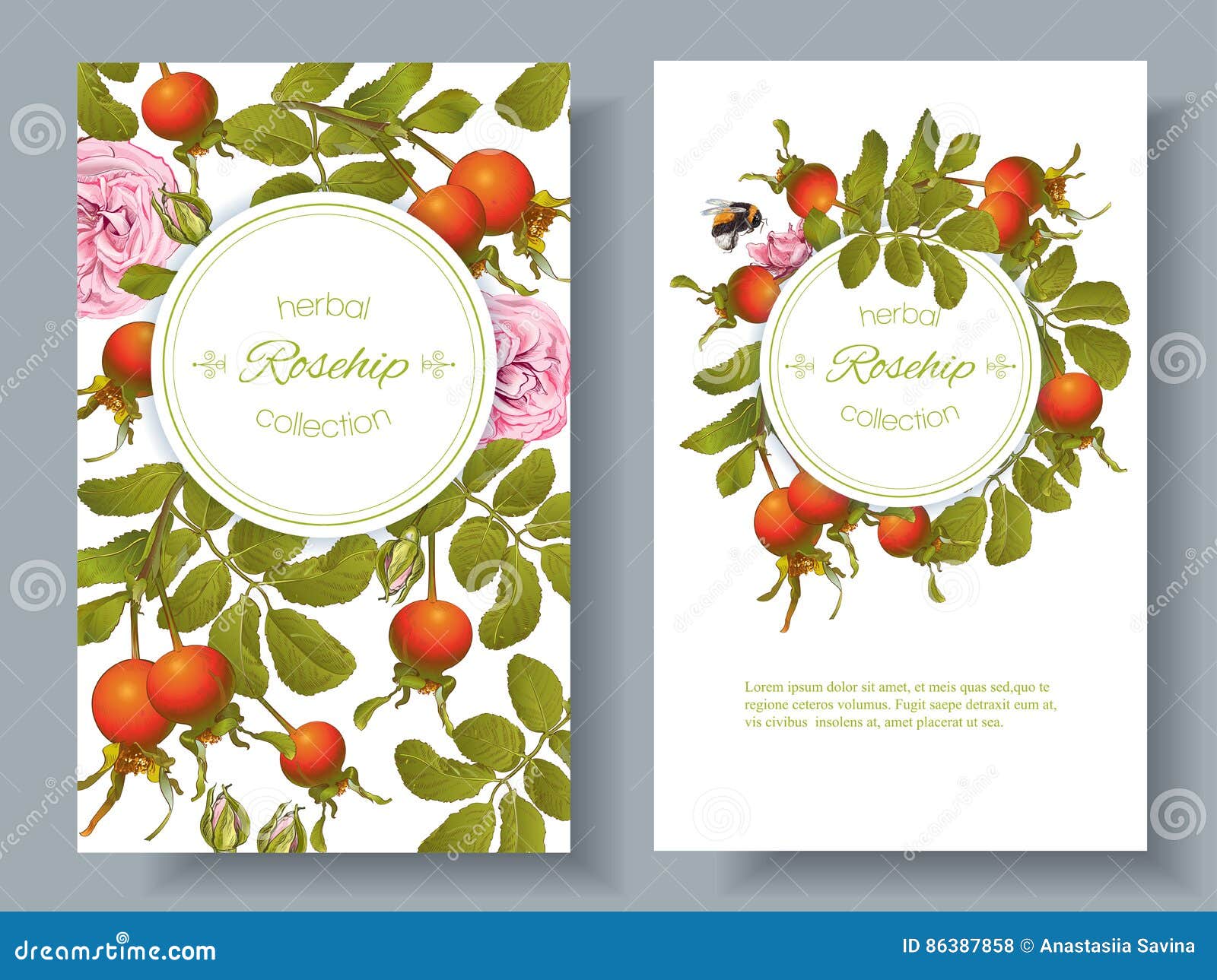 rose hip vertical banners