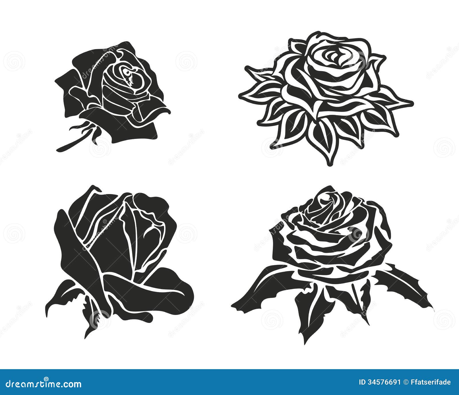 Rose stock illustration. Illustration of handmade, death - 34576691