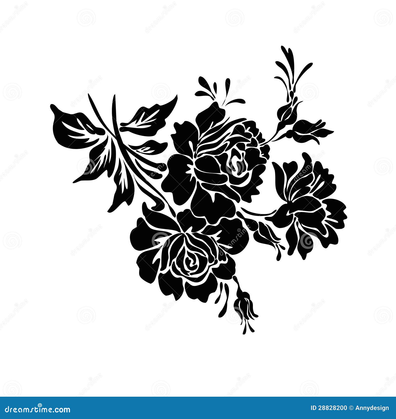 Premium Vector | Rose flower motif sketch illustration