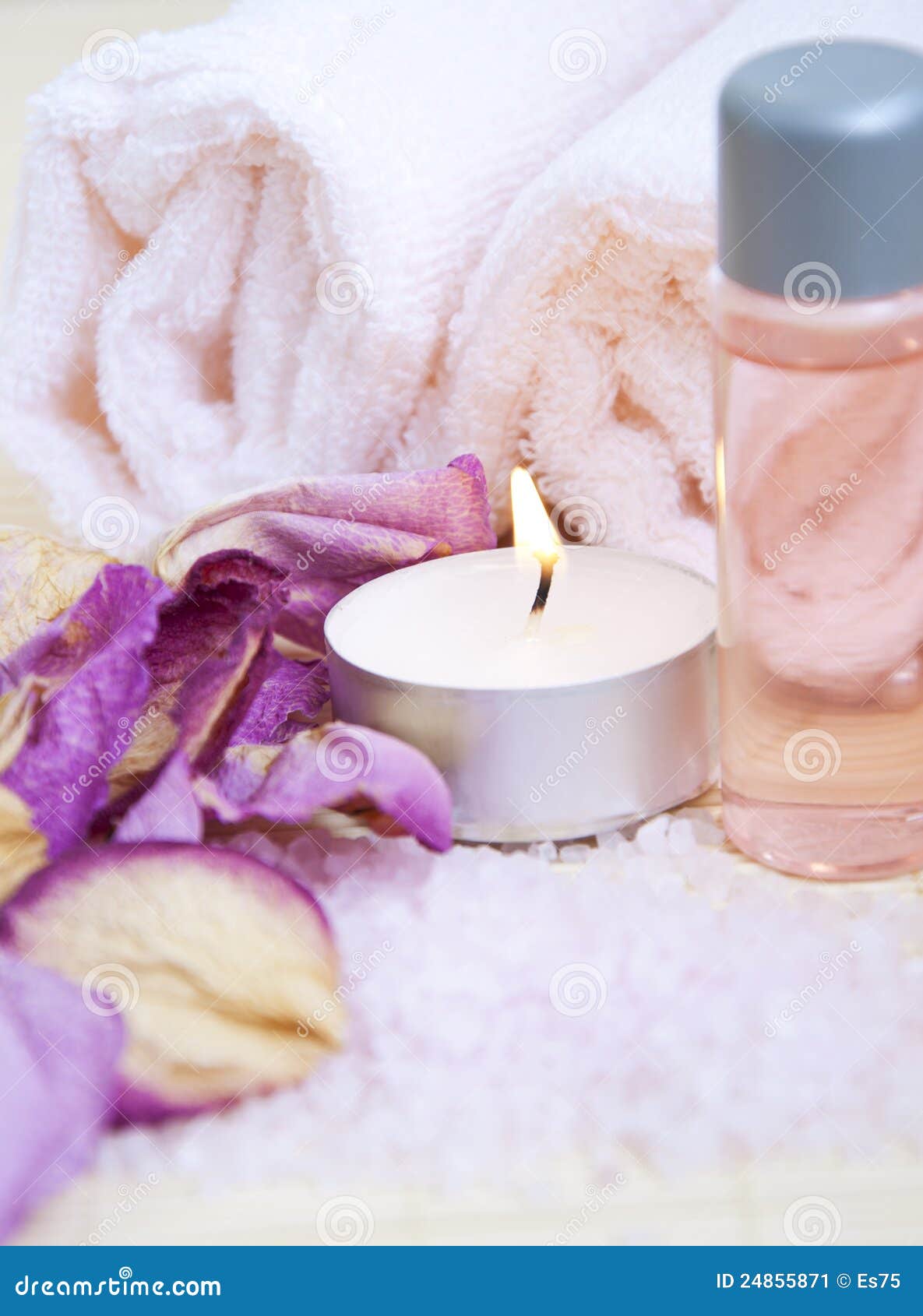 Rose petal spa stock image. Image of harmony, health 24855871