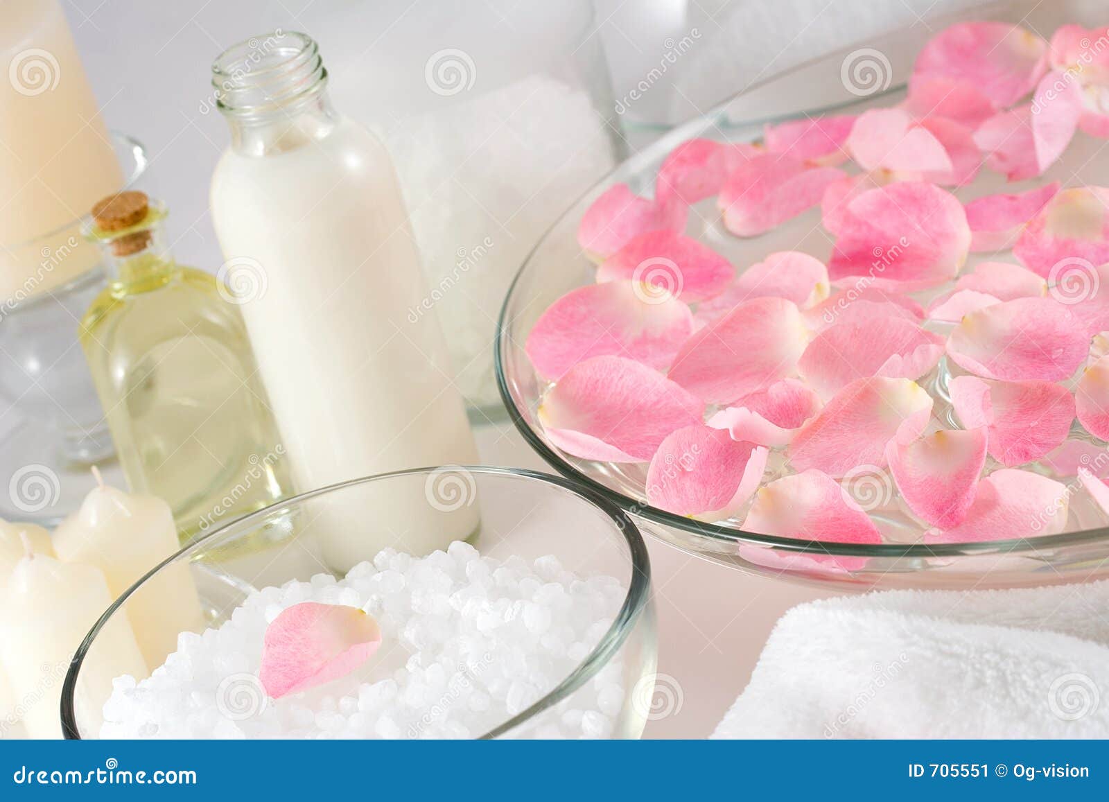 Rose petal spa stock image. Image of health, candle, pure 705551