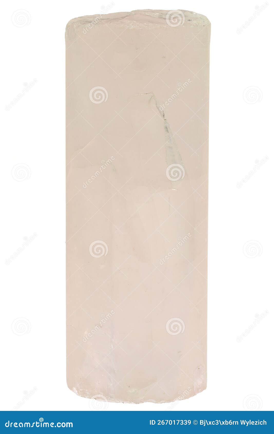 Rose quartz drill core stock image. Image of nature 267017339