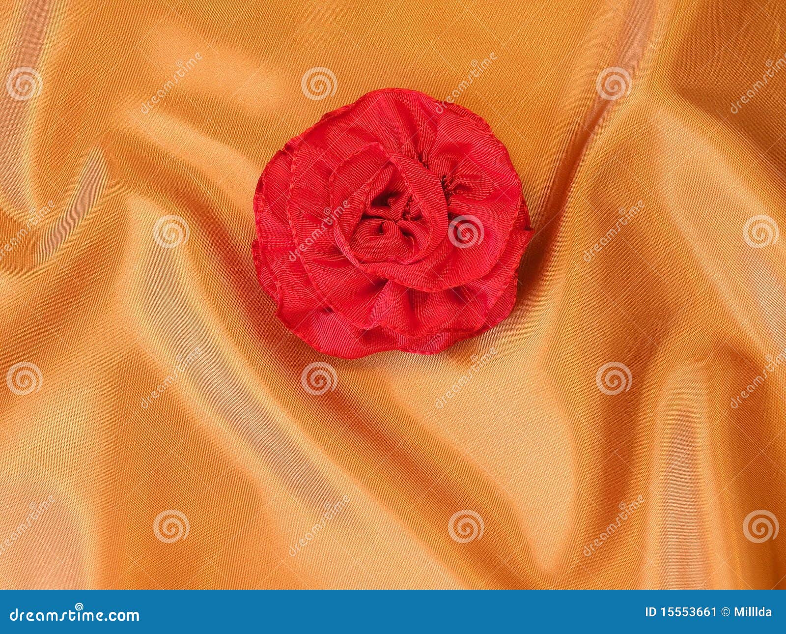 Rose on silk stock image. Image of beautiful, satin, festive 15553661