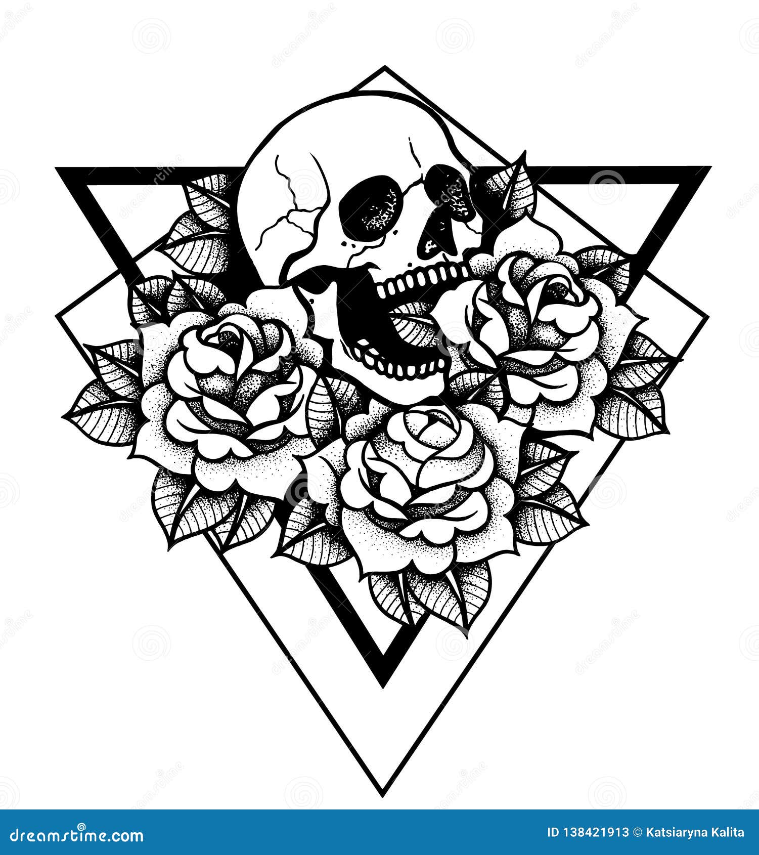 Skull and roses tattoo  Skullspirationcom  skull designs tattoos