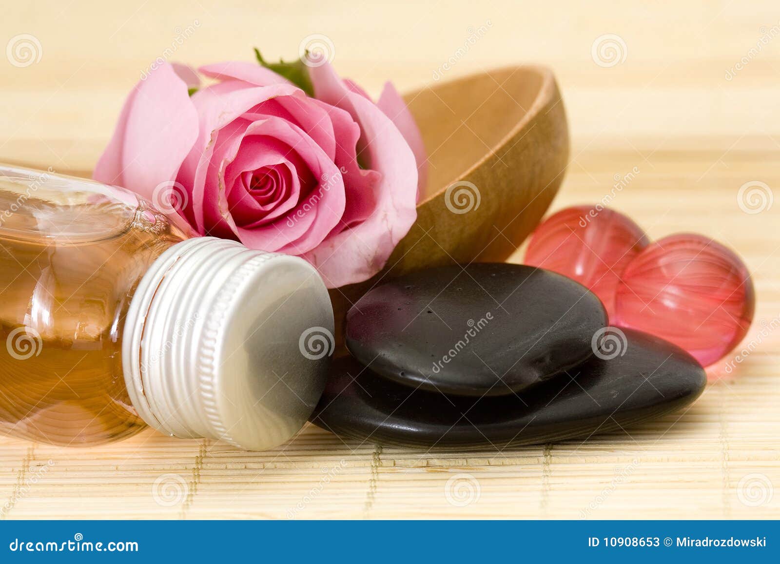 Rose spa products stock image. Image of flower, healthy 10908653