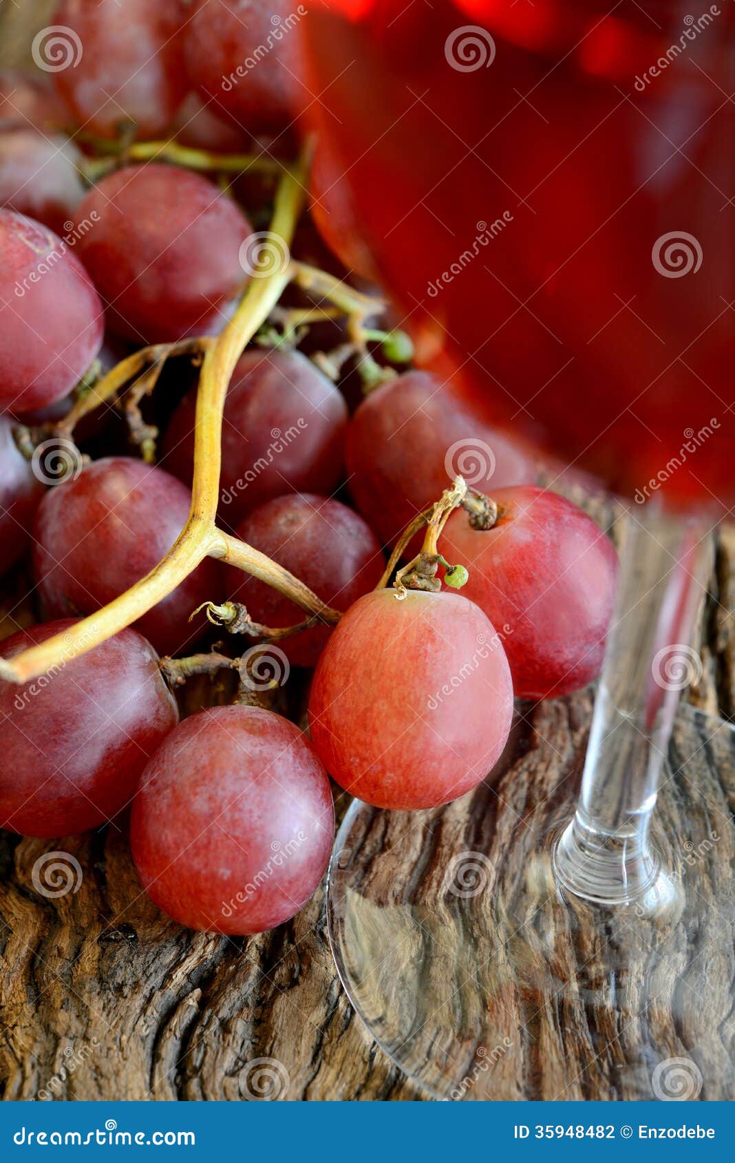 Rose wine and grapes stock photo. Image of drink, aging 35948482