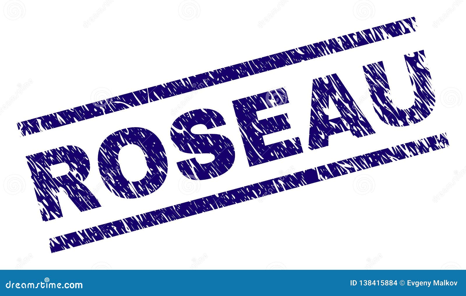 Grunge Textured ROSEAU Stamp Seal Stock Vector Illustration of