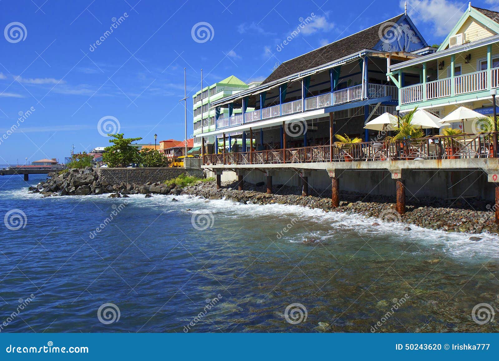Roseau Waterfront in Dominica, Caribbean Editorial Image Image of