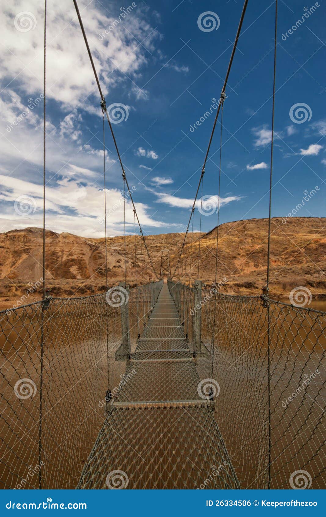 Rosedale Suspension Bridge stock photo. Image of alberta 26334506