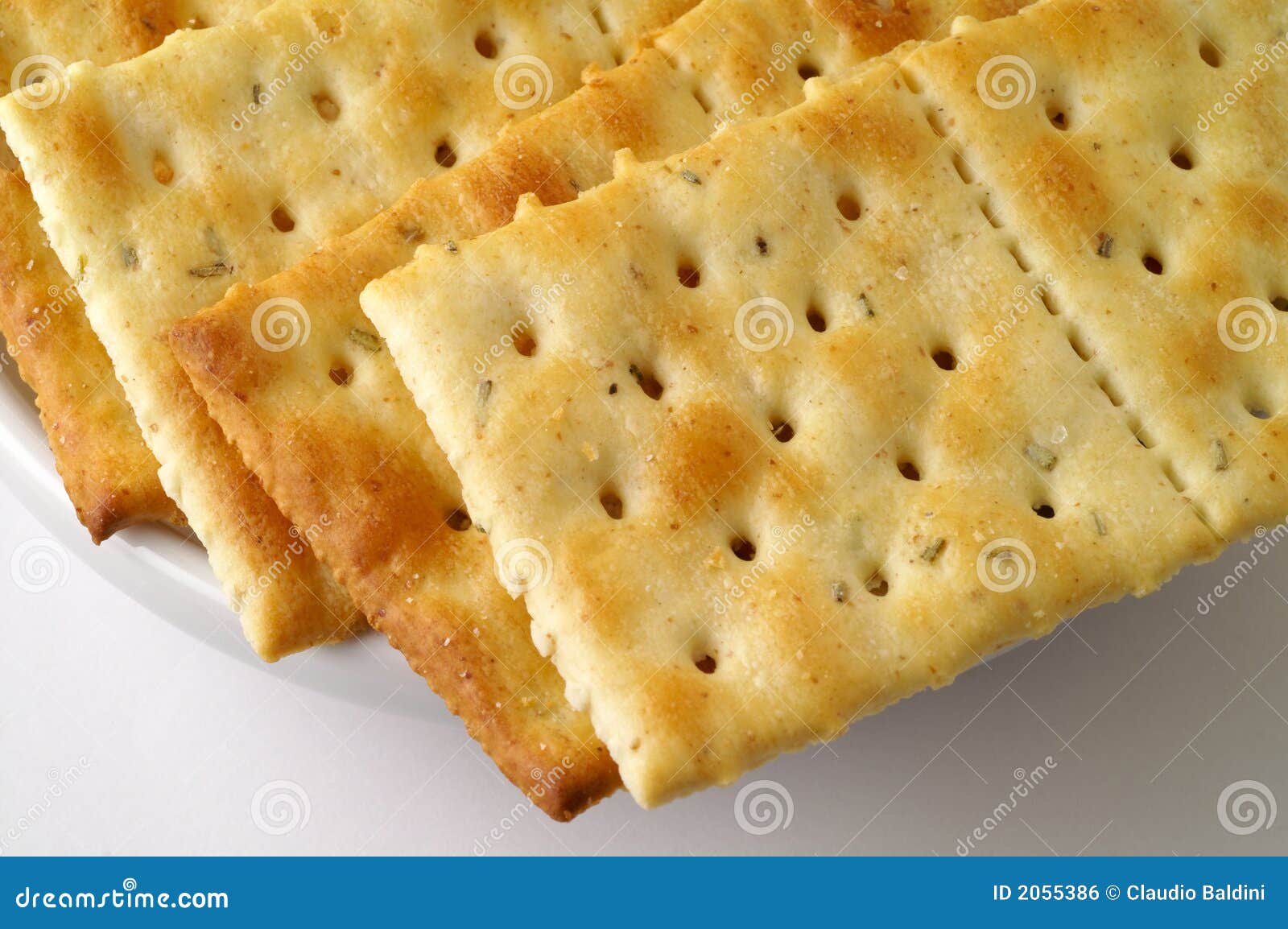 Rosemary flavored crackers stock photo. Image of raised 2055386