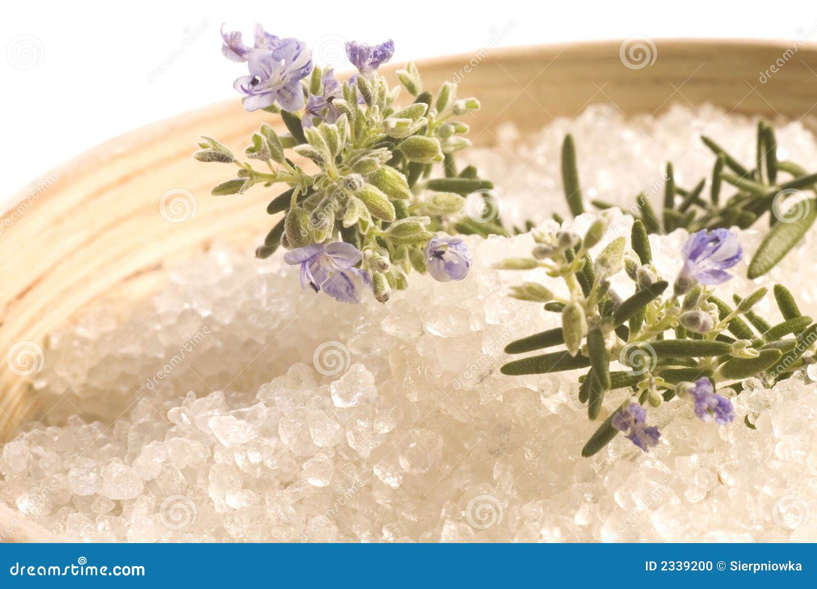 Rosemary salt. aroma bath stock photo. Image of background 2339200