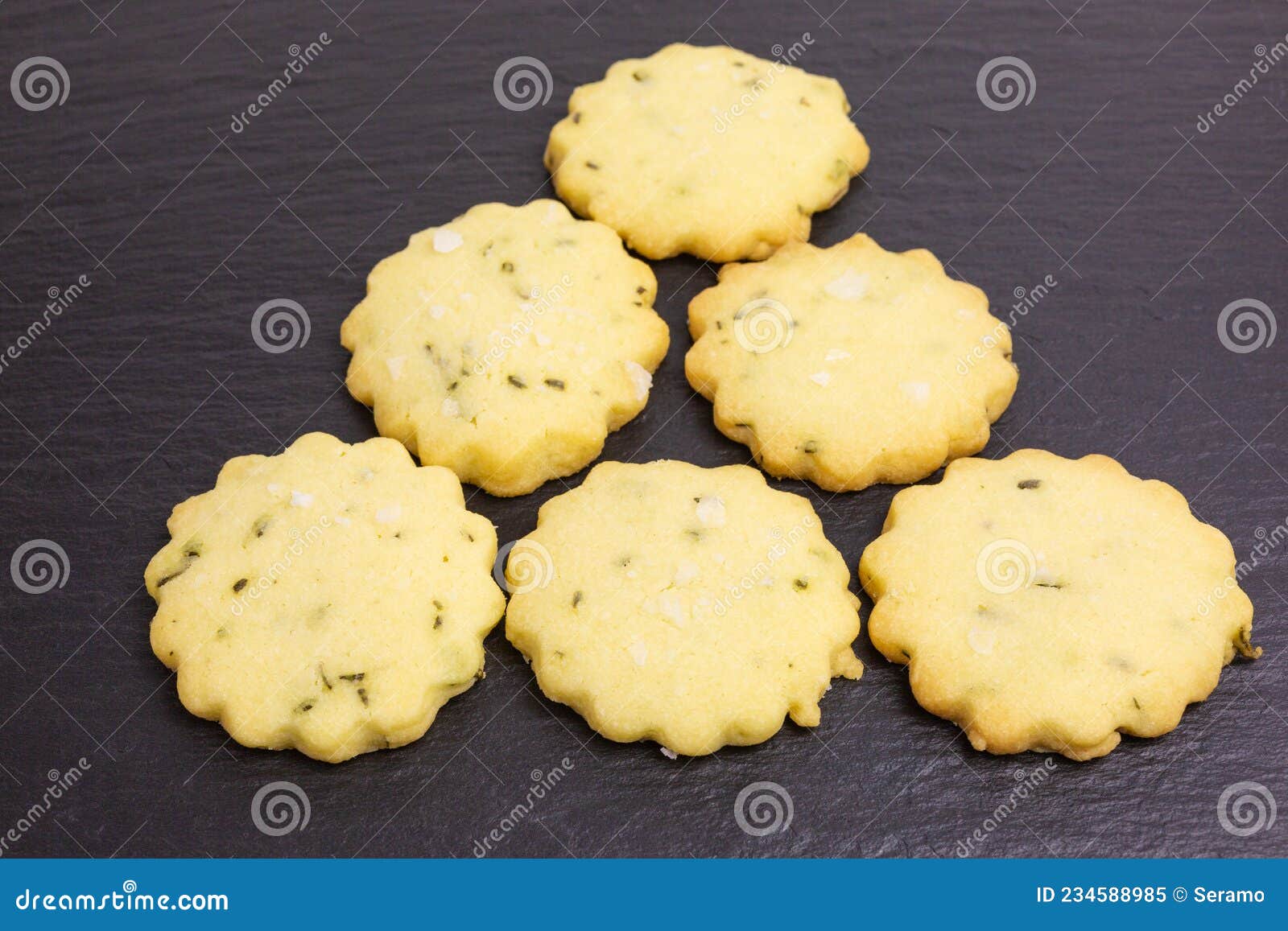 Rosemary shortbread stock image. Image of chewy, food 234588985