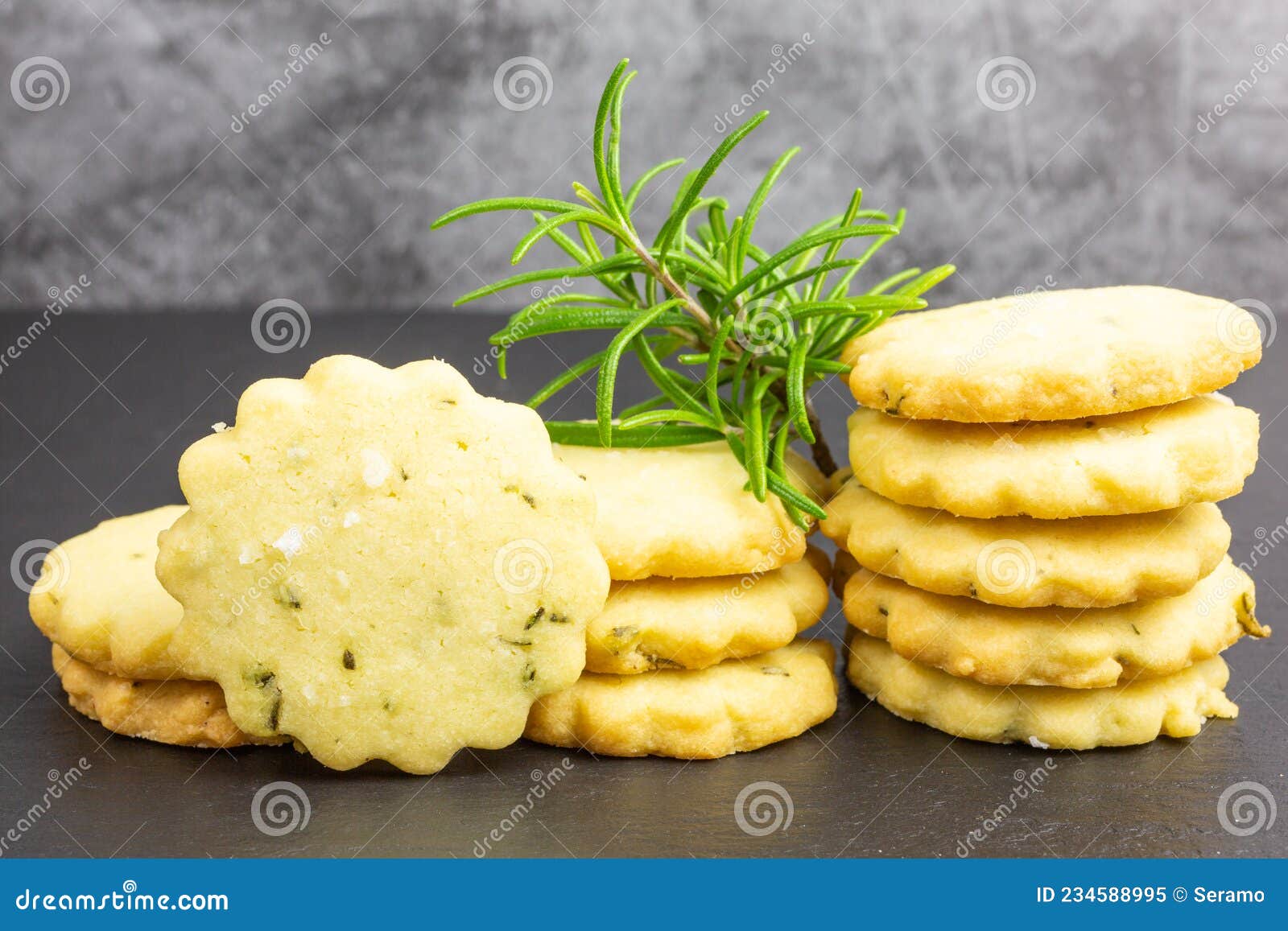 Rosemary shortbread stock image. Image of homemade, food 234588995