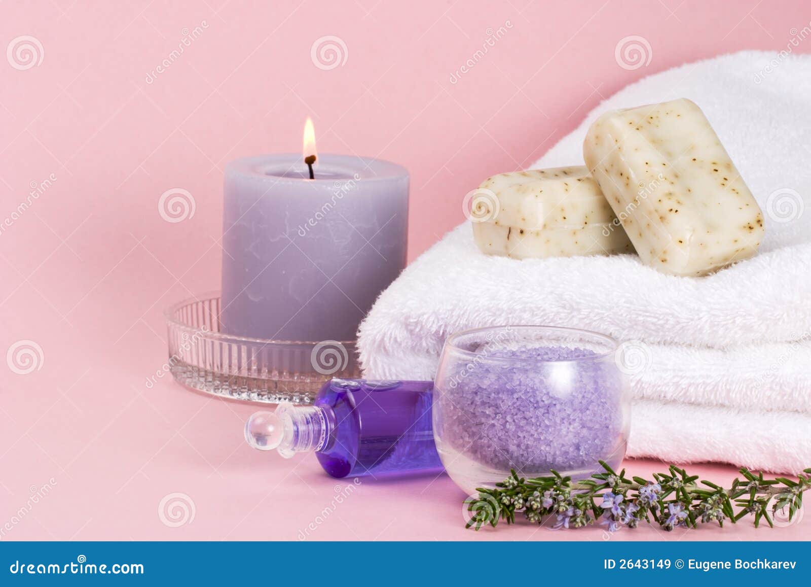 Rosemary spa set stock image. Image of massage, organic 2643149