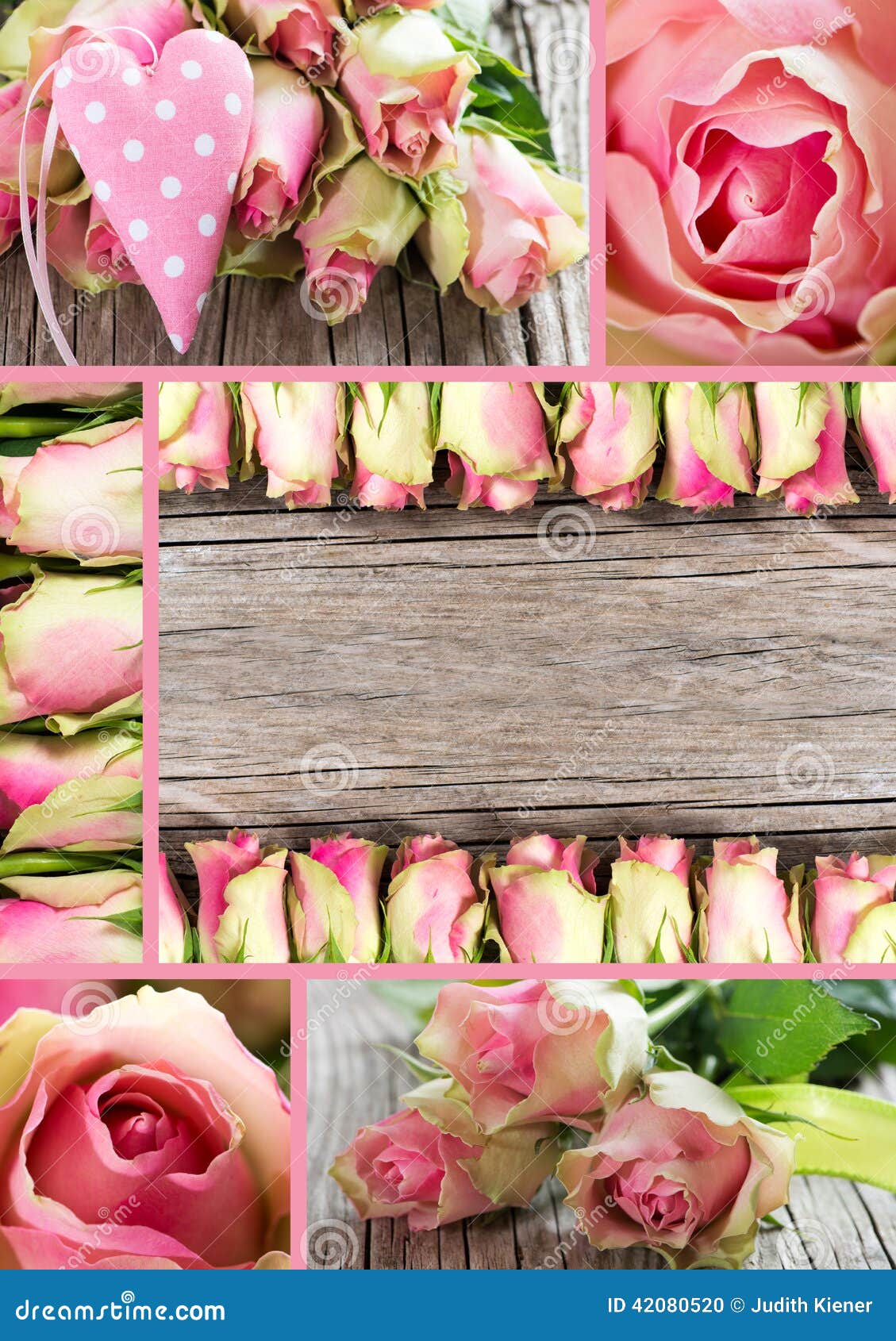 Roses collage stock photo. Image of roses, collage, love 42080520