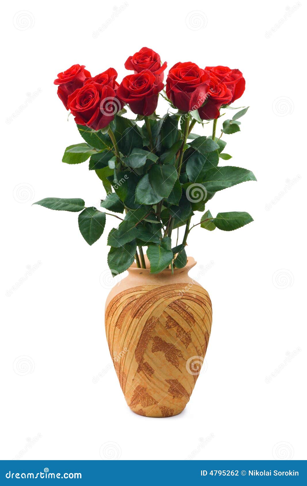 Roses in vase stock photo. Image of vase, tulip, floral 4795262