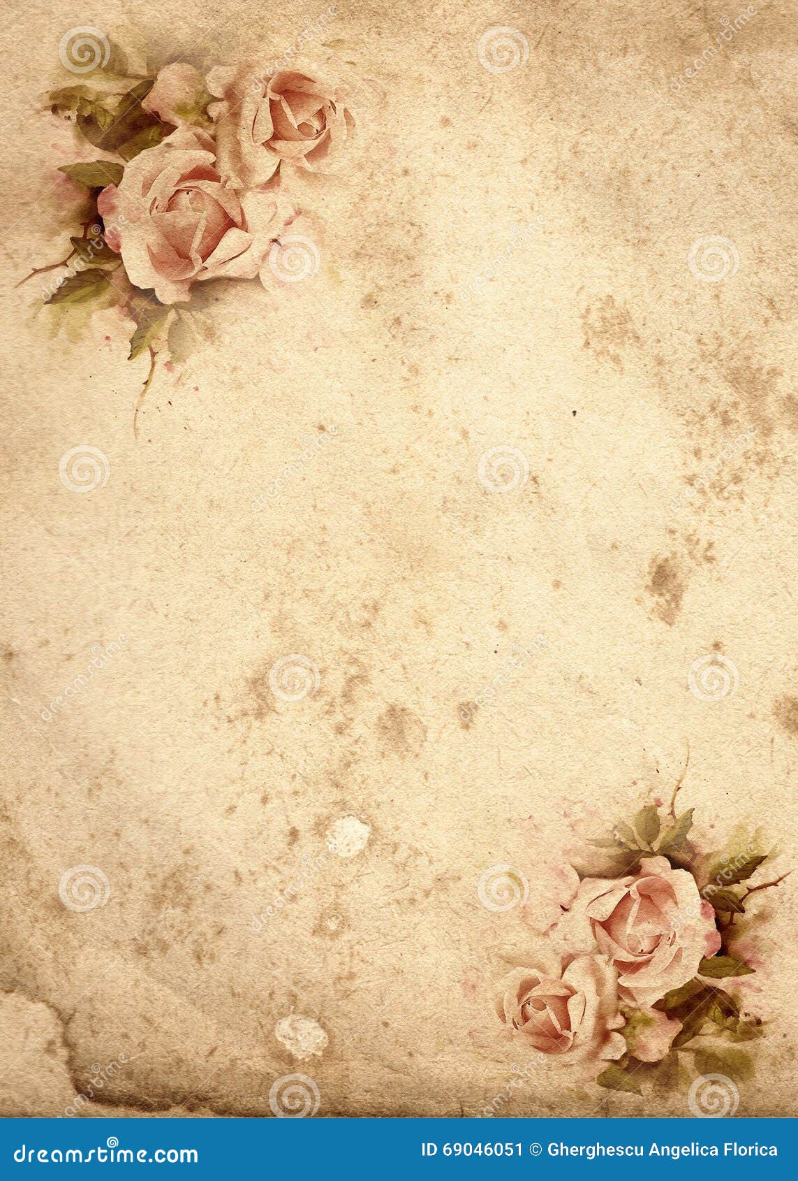 Roses vintage background stock illustration. Illustration of ...