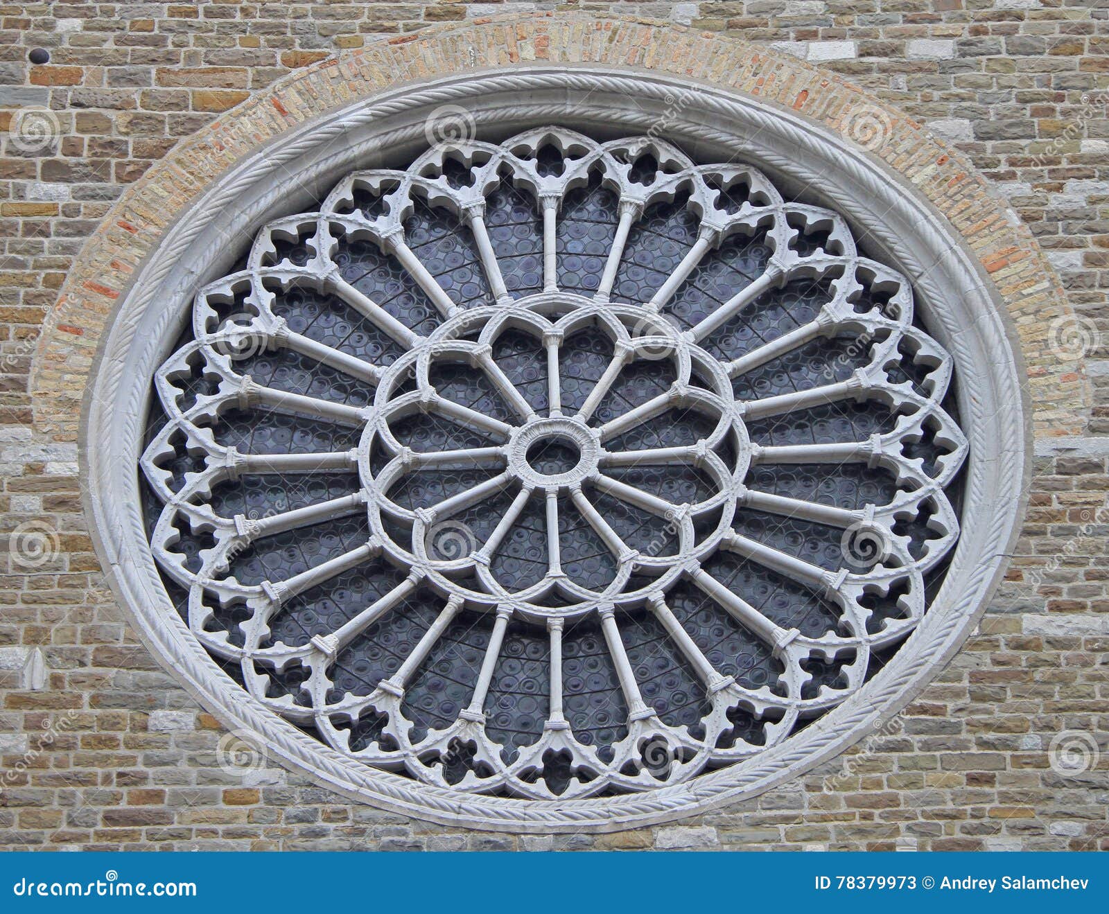 Rosette and Window of Church in Trieste Stock Image Image of italian