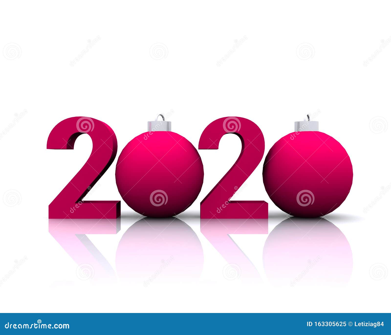 2020 rosso con bombe e sfondo bianco