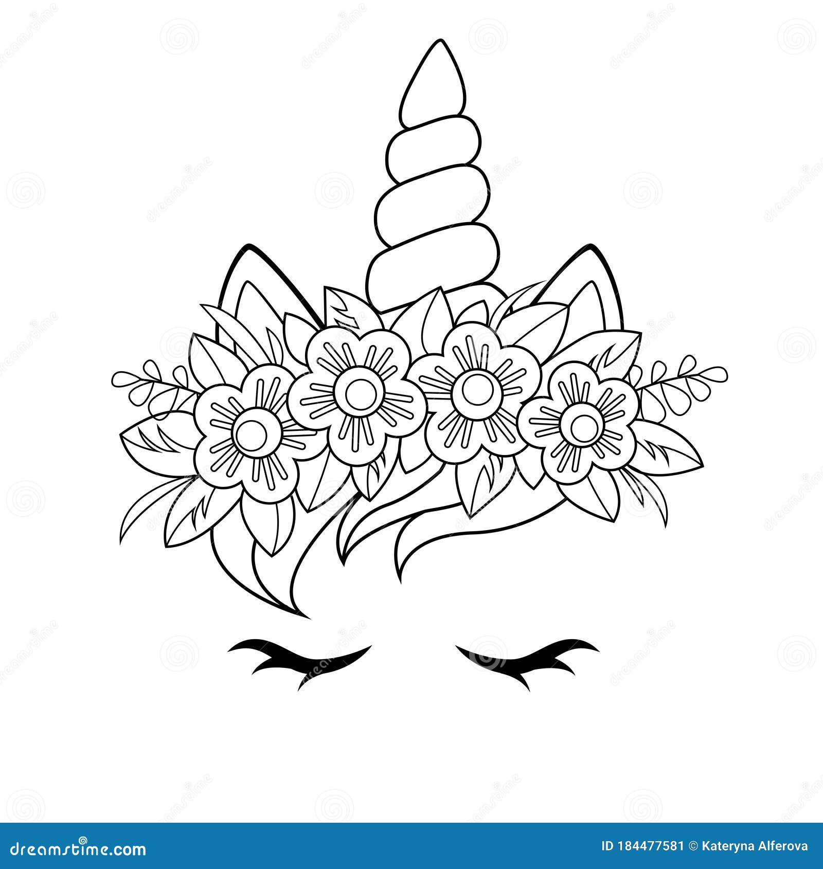 COMO Desenhar UNIÓRNIO com TIARA de flores SUPER fofa