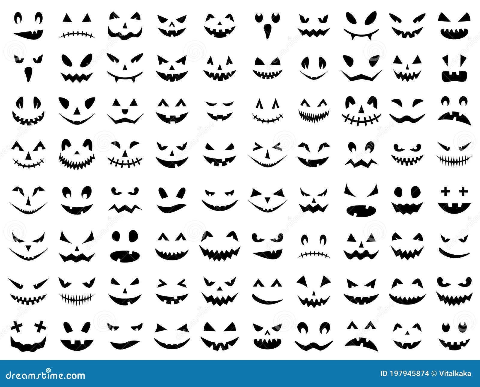Sorriso De Dia Das Bruxas Rostos Assustadores E Engraçados De Abóbora Ou  Fantasma Do Halloween Ilustração Vetorial Ilustração Stock - Ilustração de  divertimento, fofofo: 199591661