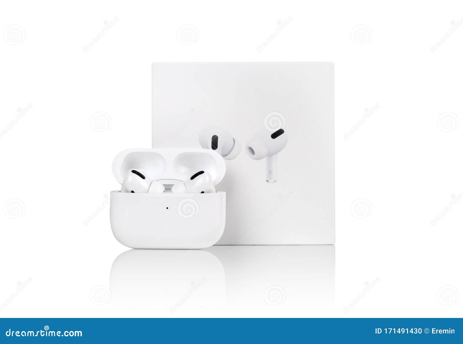 Download Apple AirPods Pro On A White Background. Wireless ...