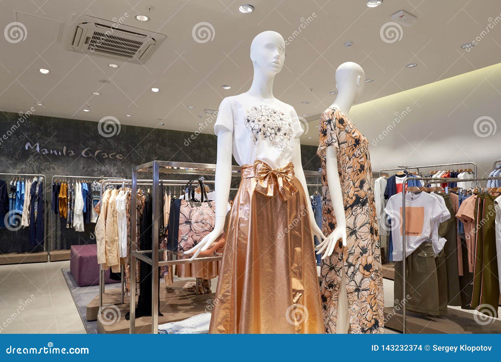 Interior of Women`s Clothing Store in the Mall Editorial Stock Image ...