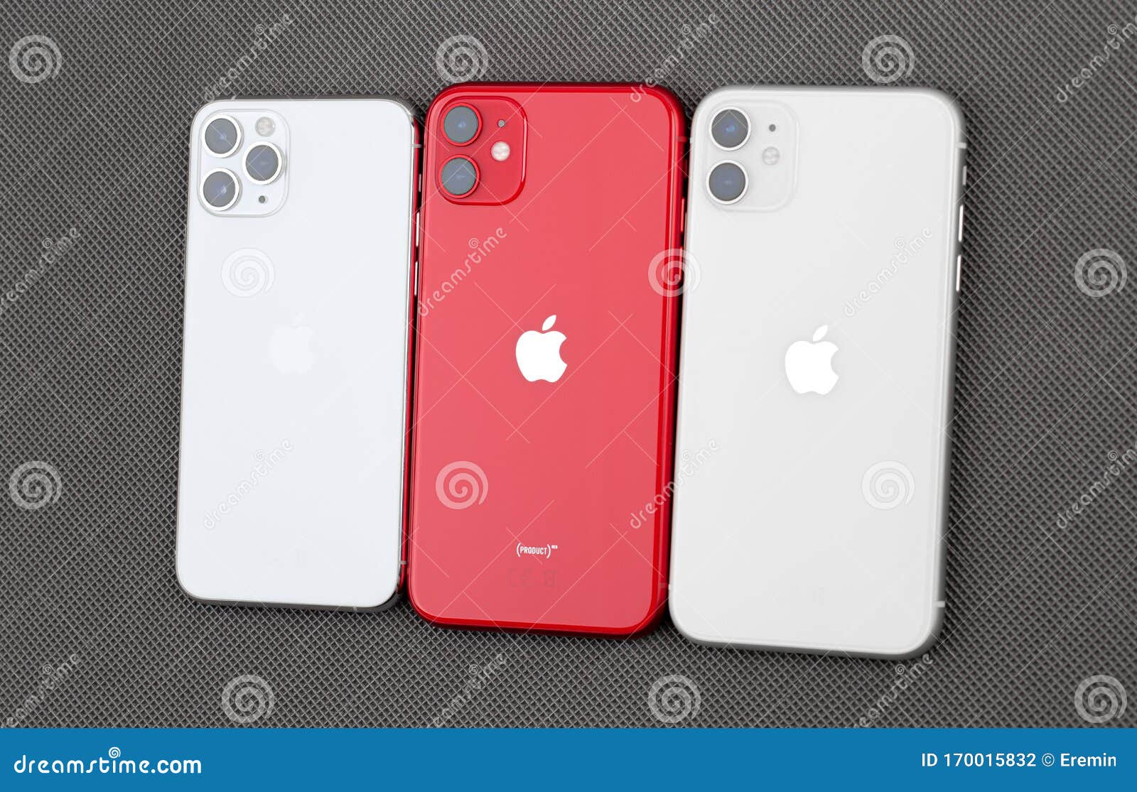 Apple Iphone 11 Product Red Apple Iphone 11 White And Apple Iphone 11 Pro Silver Color On Editorial Photography Image Of Gray Illustrative