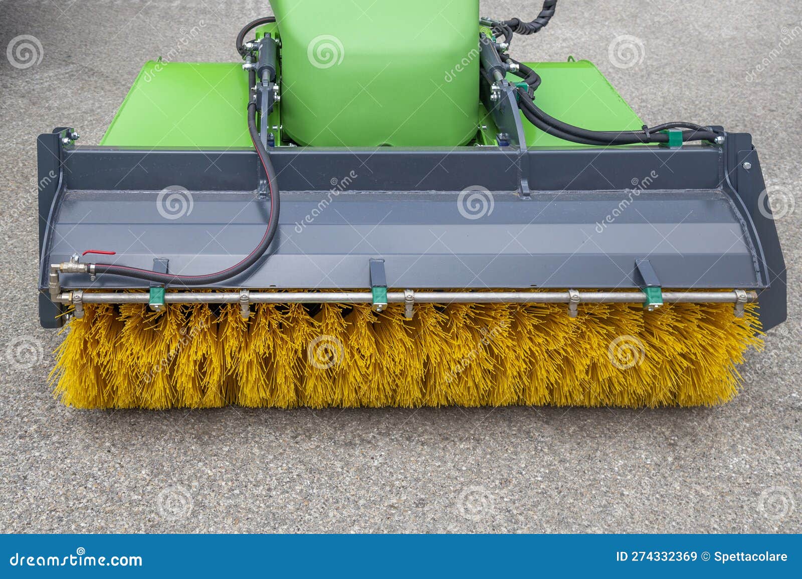 Rotary broom attachment stock image. Image of remove 274332369