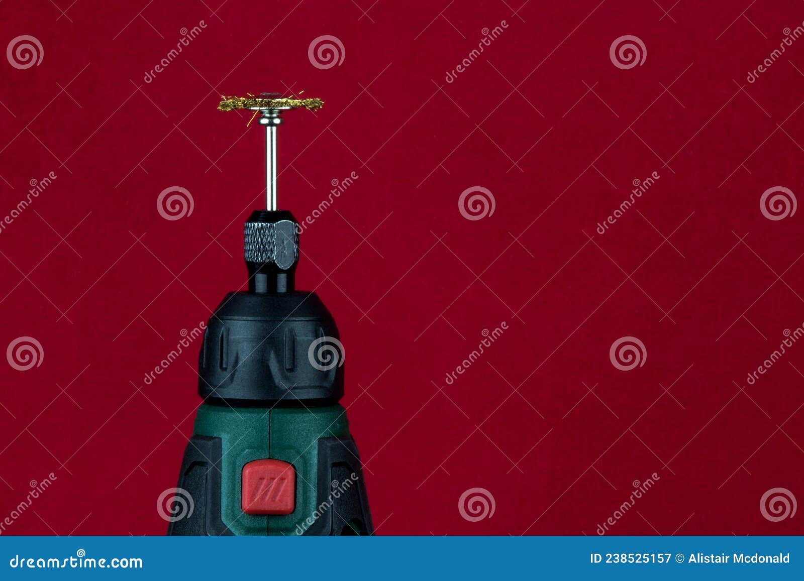Rotary Hand Tool on a Red Background Stock Image Image of object