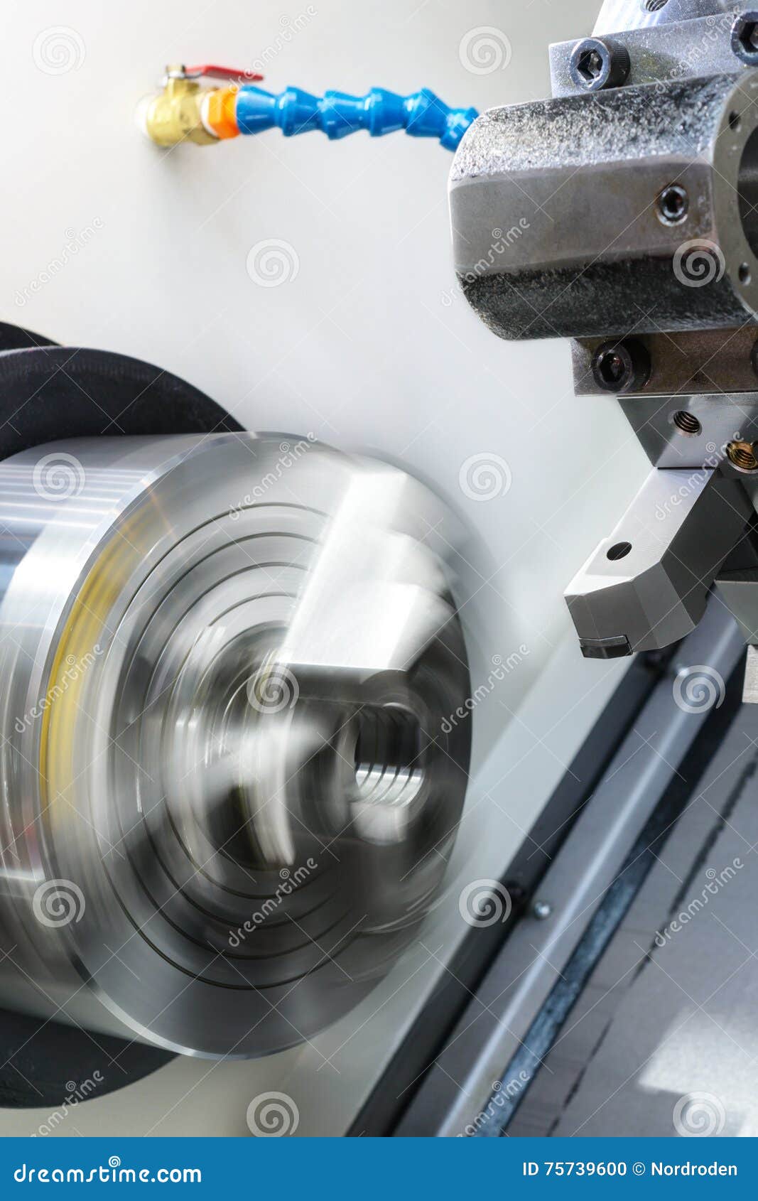 Rotary Lathe Chuck CNC Metal Cutting Machine Stock Photo Image of