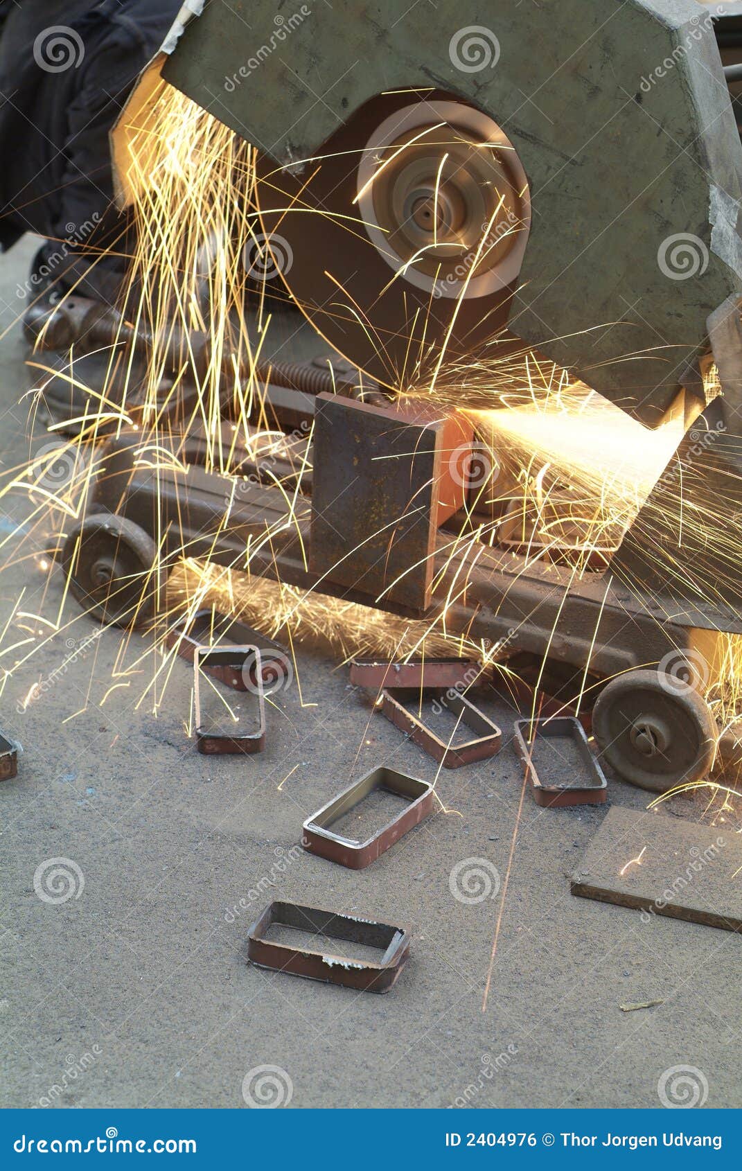 Rotating steel cutter stock photo. Image of steel, material 2404976