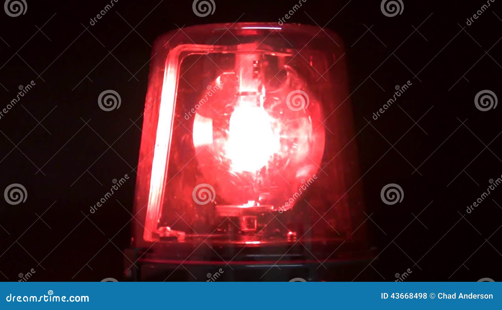 Rote Blinkende Notbeleuchtung Stock Footage - Video von ausrüstung,  dringlichkeit: 43668498
