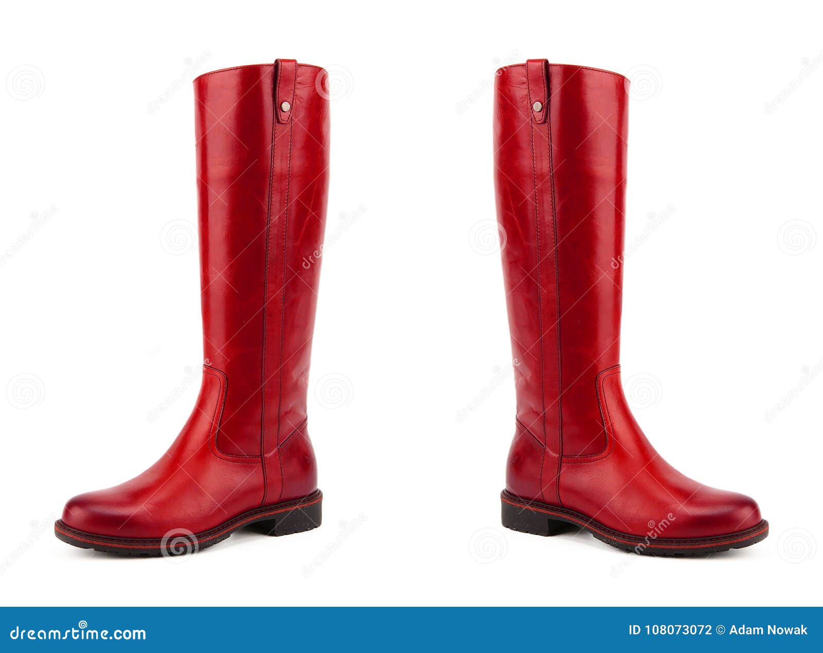 Rote Stiefel Schuhe Stockfoto Bild Von Rote Schuhe