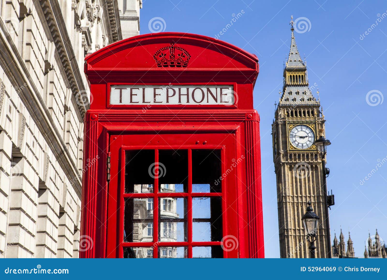 Rote Telefonzelle Und Big Ben In London Stockbild Bild Von Königreich