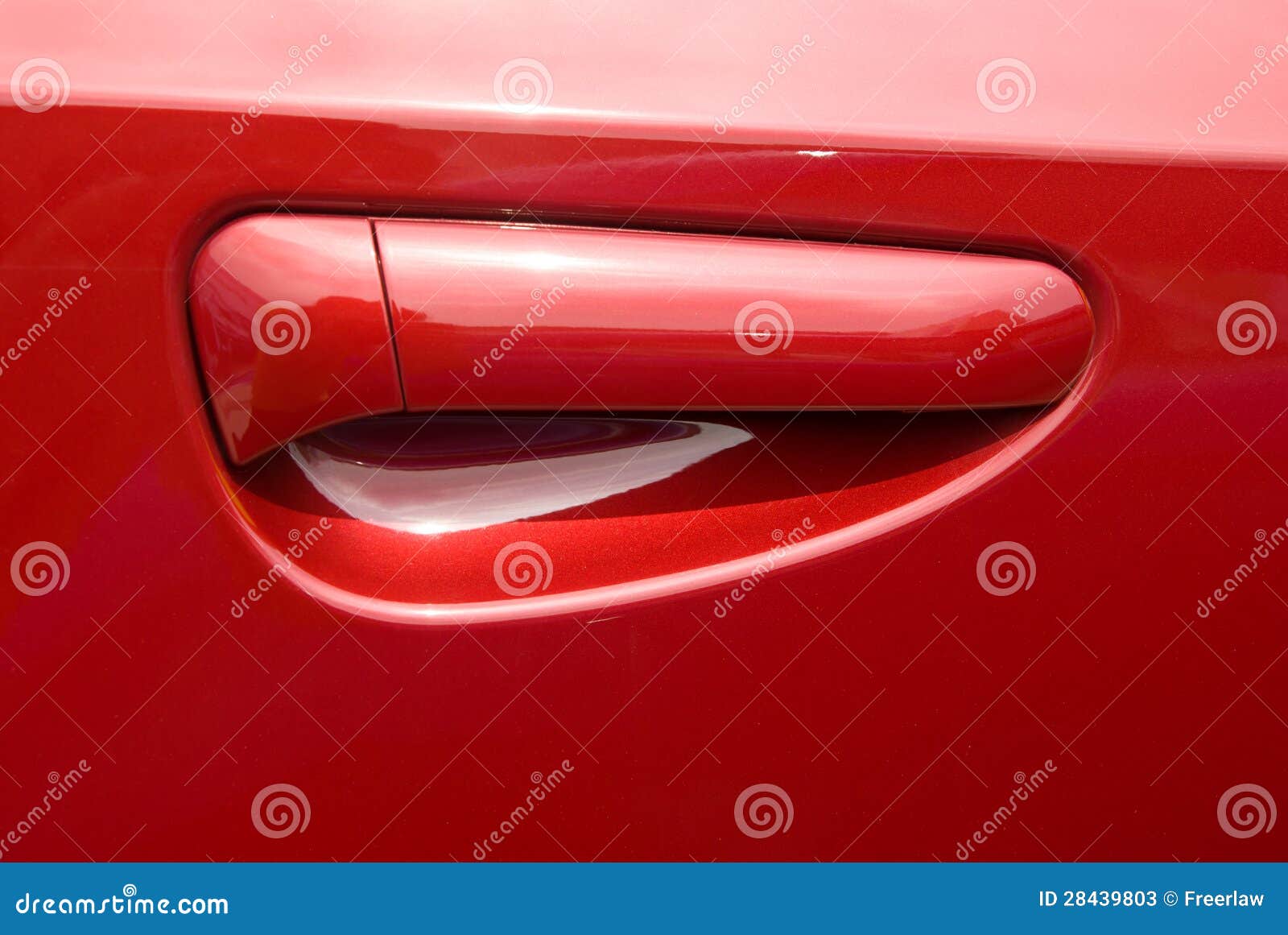 Türgriff am roten auto