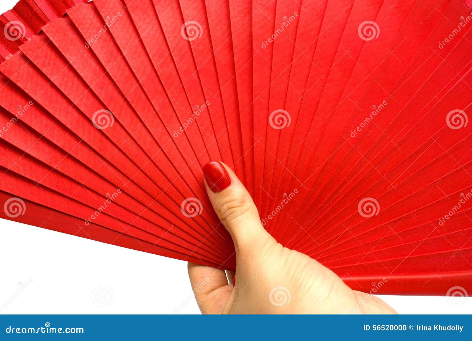 Red fan