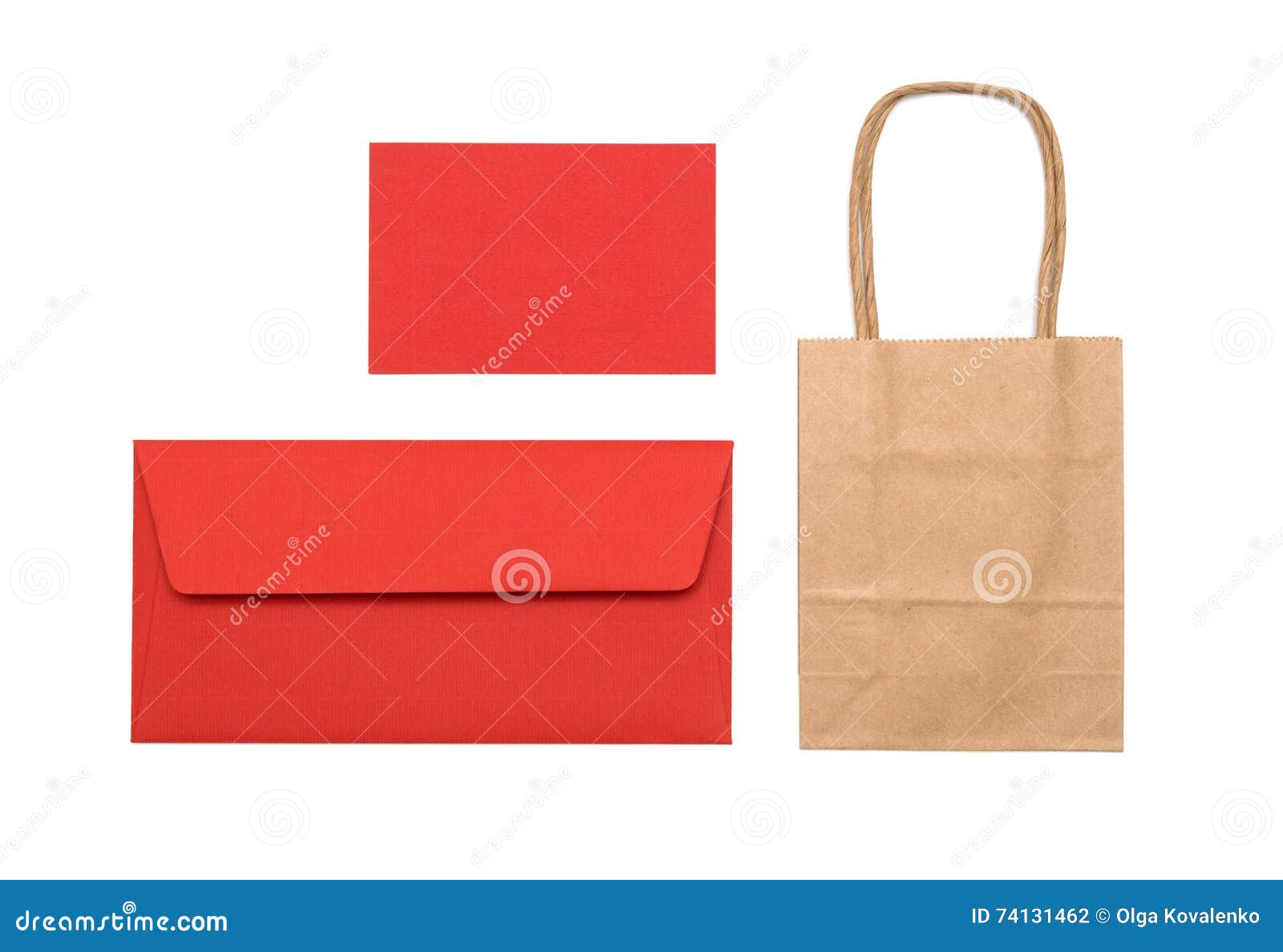Roter Umschlag Und Tasche Stockfoto Bild Von Roter Tasche